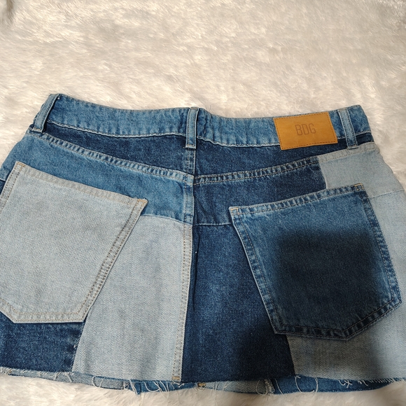 BDG Patchwork Denim Mini Skirt/ NWOT / SZ Large/ See Info - Picture 6 of 11